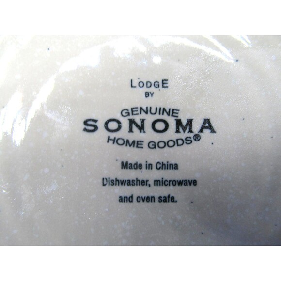 Sonoma Lodge Individual Double Handled Soup Bowl    Trees Design - Picture 4 of 10